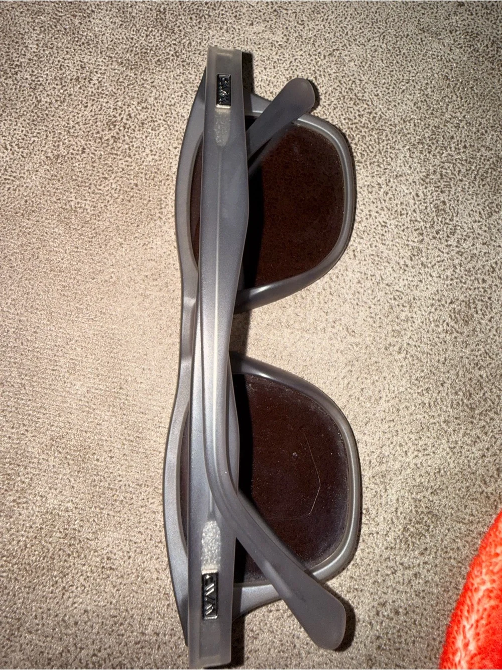 Men's Sunglasses with Brown Lenses and Light Gray Frame